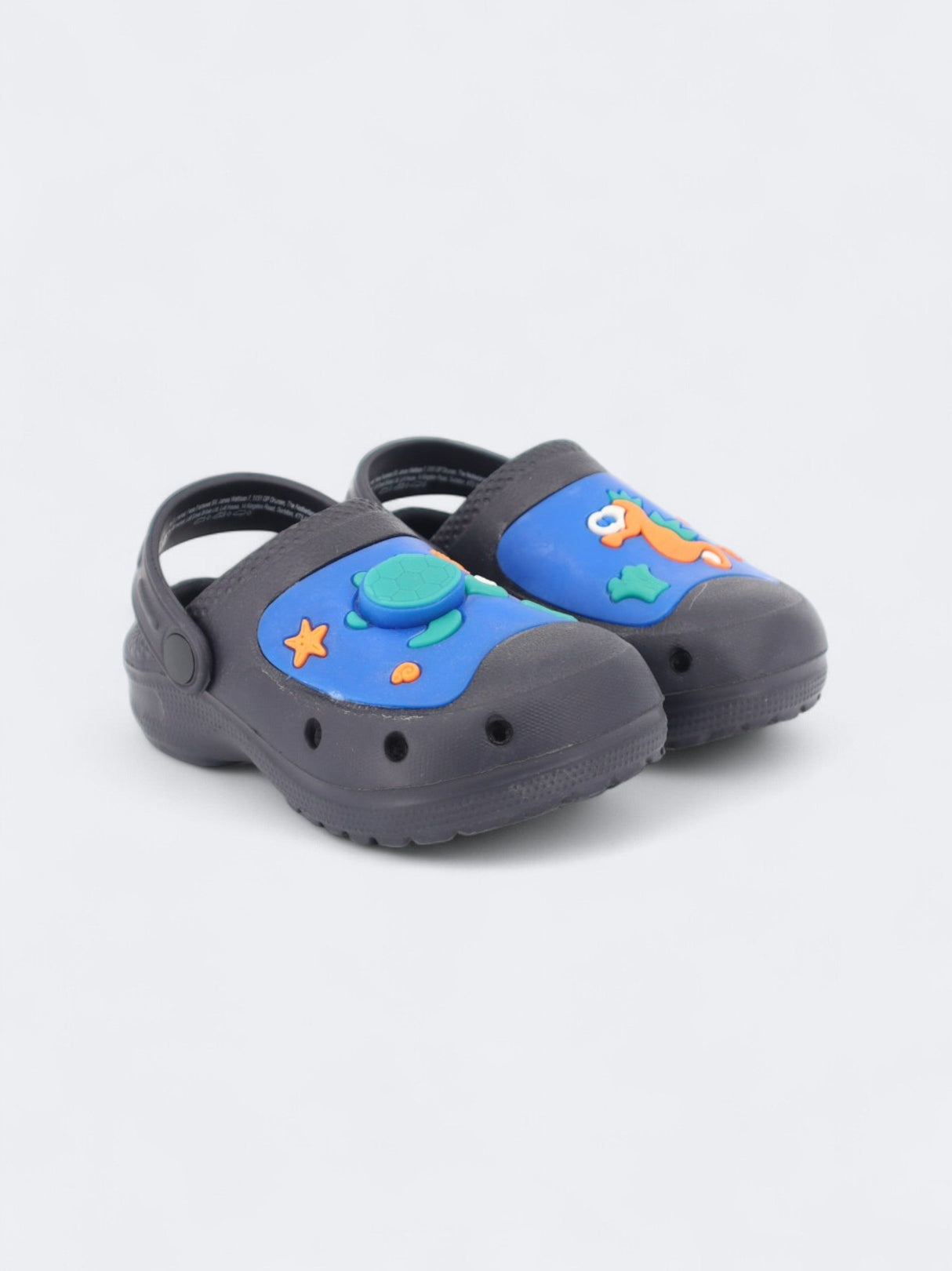 Image for Kid's Boy's Graphic Patch Slippers,Dark Navy