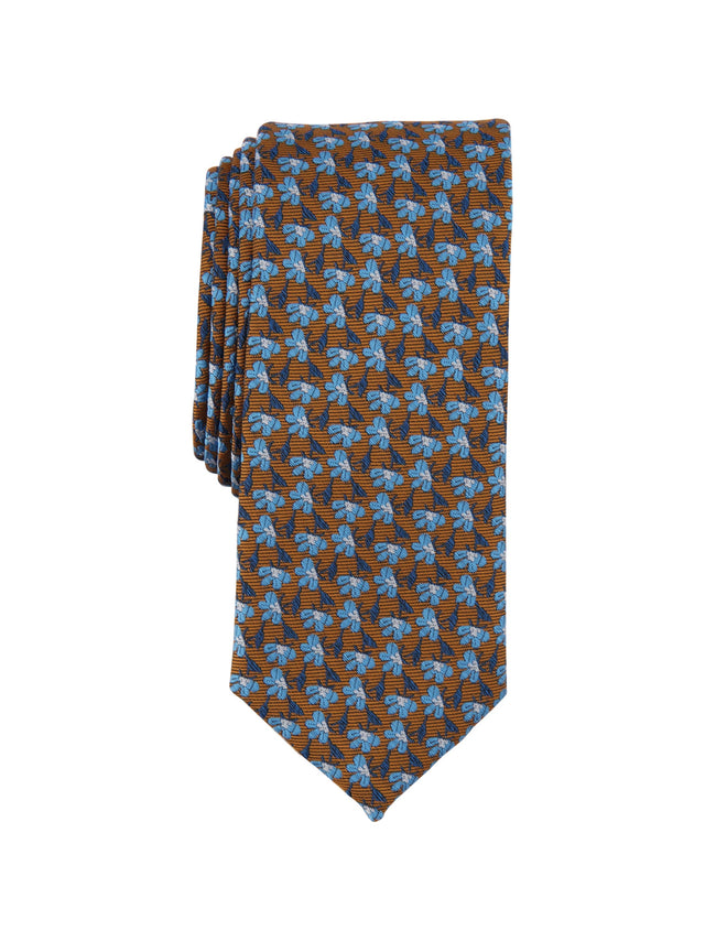 Image for Men's Monaco Skinny Tie,Brown/Blue