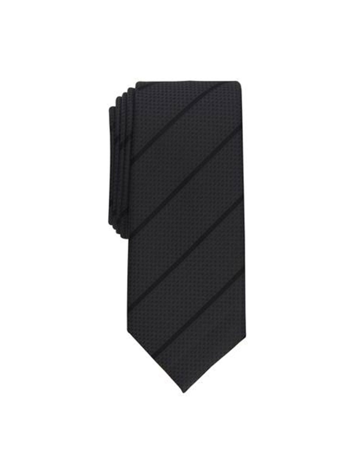 Image for Men's Mallard Slim Stripe Tie,Drak Grey