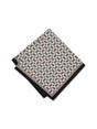 Image for Men's Geometric Print Pocket Square Size Regular,Beige