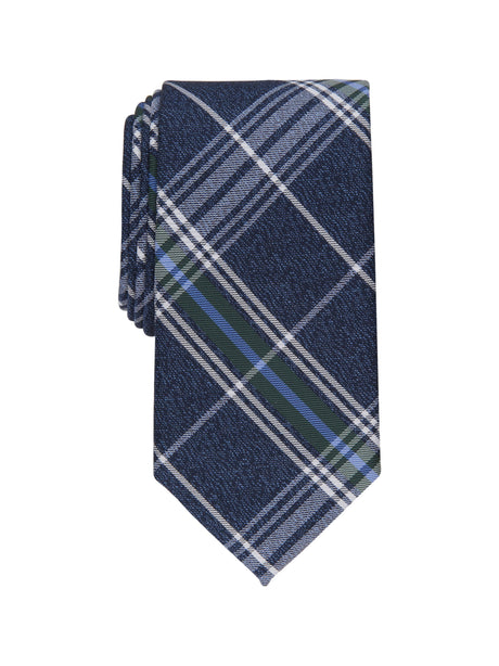 Image for Men's Gaudier Plaid Tie,Navy/Green