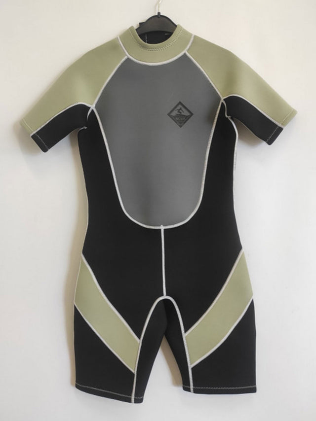 Image for Men's Brand Logo Printed Swimsuit,Black/Olive