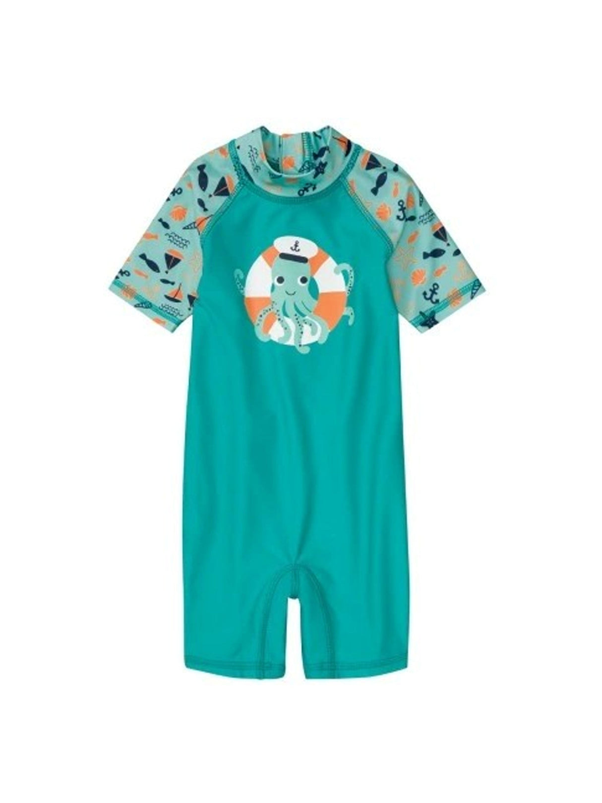 Image for Kid's Boy's Graphic Printed One Piece Swimsuit,Aqua