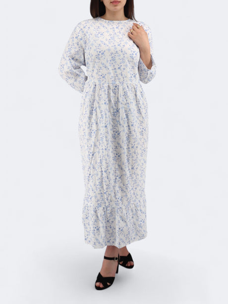 Image for Women's Tent Floral Printed Dress,White