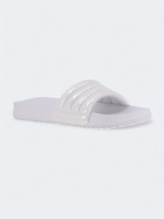 Image for Kid's Girl's Plain Slippers,Silver