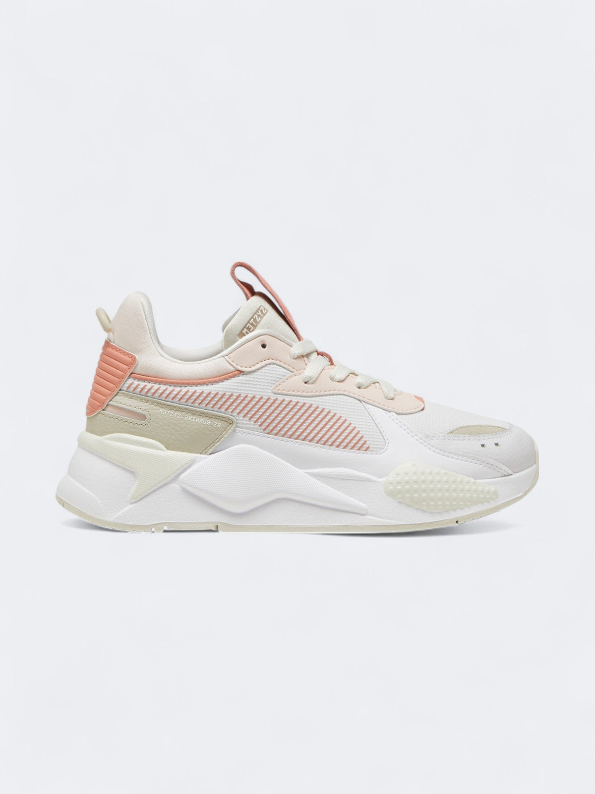 Image for Women's Textured Sneakers,White/Nude