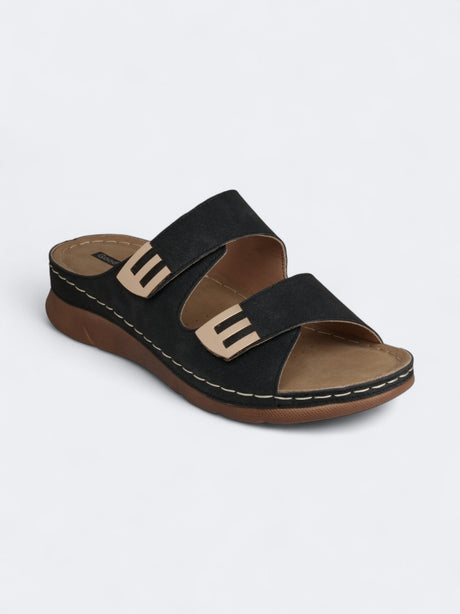 Image for Women's Textured Slippers,Black