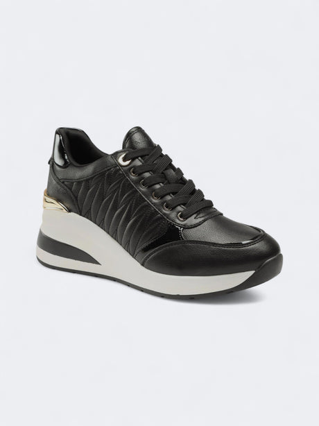 Image for Women's Textured Sneakers,Black