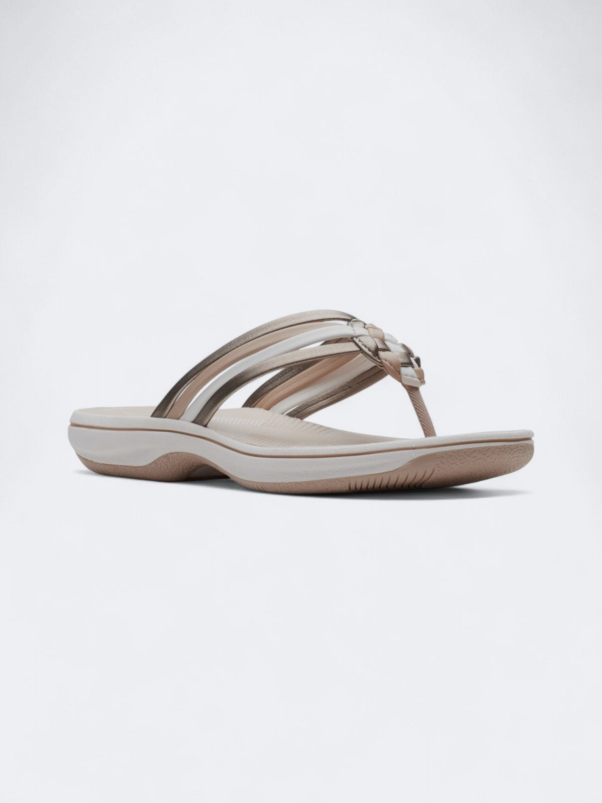 Image for Women's Textured Slippers,Beige