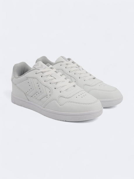 Image for Women's Brand Logo Patched Sneakers,White