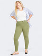 Image for Women's Plain Ponte Skinny Leggings,Olive