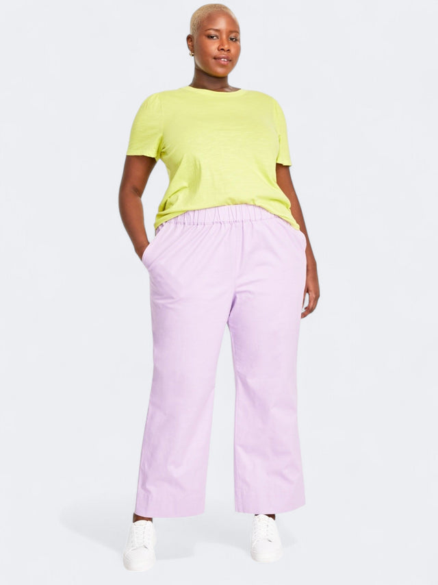 Image for Women's Plain Trendy Plus Size Chino Pants,Purple