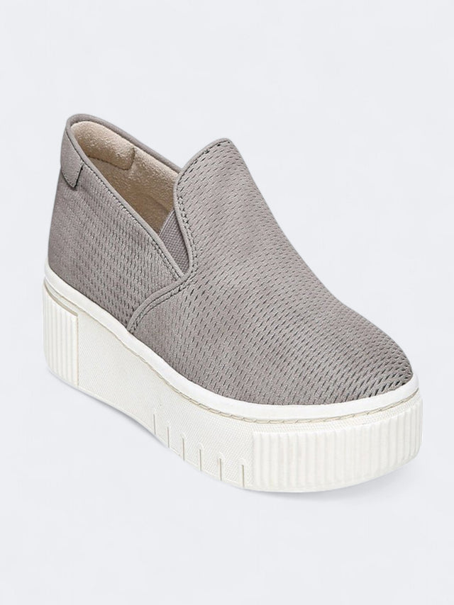 Image for Women's Faux Suede Tia Sneaker,Grey