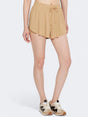 Image for Women's Ribbed Double Layer Run Shorts,Beige
