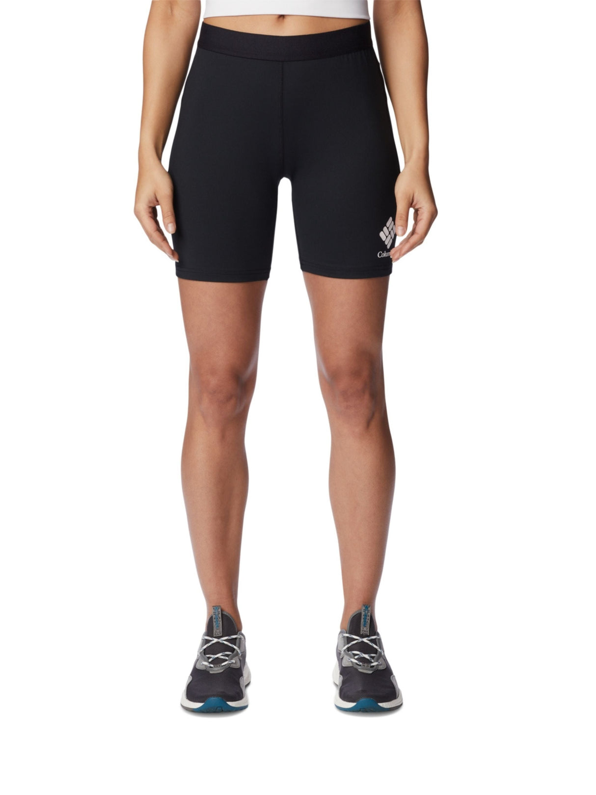 Image for Women's Brand Logo Printed Hike Bike Shorts,Black