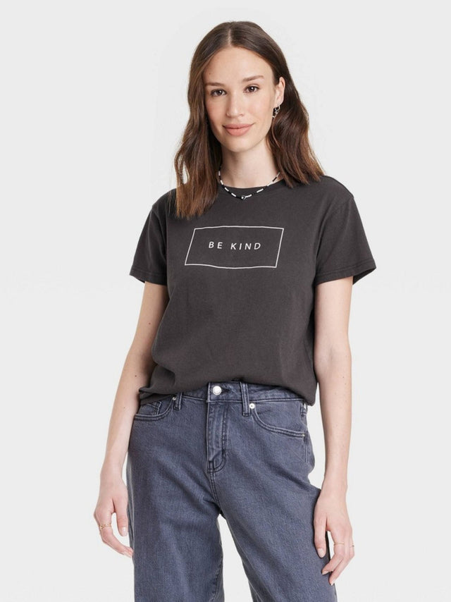 Image for Women's Graphic Printed T-Shirt,Black
