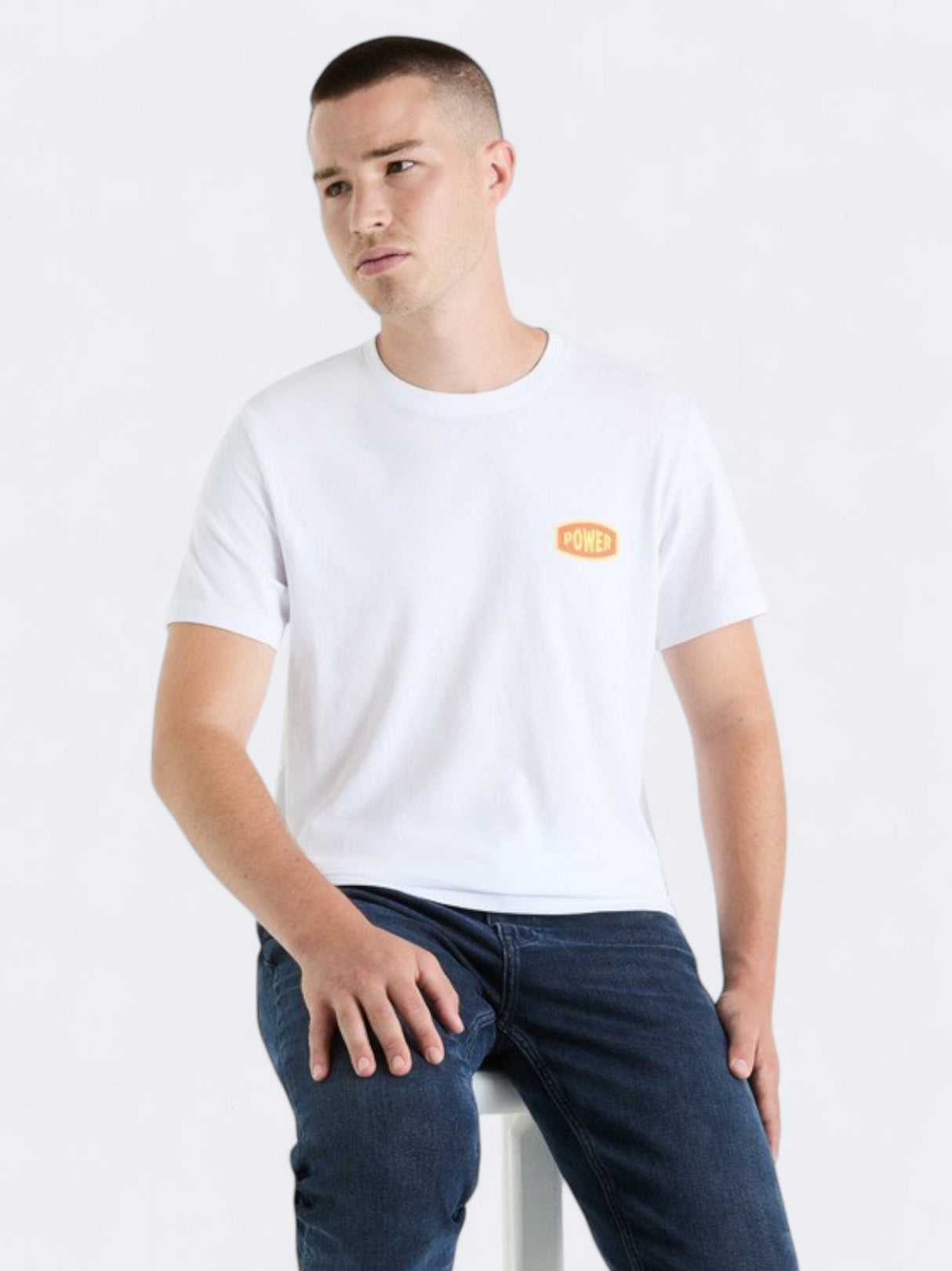 Image for Men's Graphic Printed T-Shirt,White