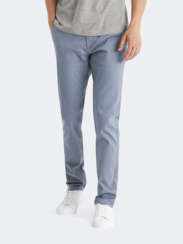 Image for Men's Plain Chino Slim Tocharles Pants,Light Petrol