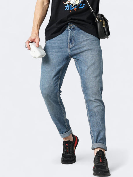 Image for Men's Plain Jeans,Blue