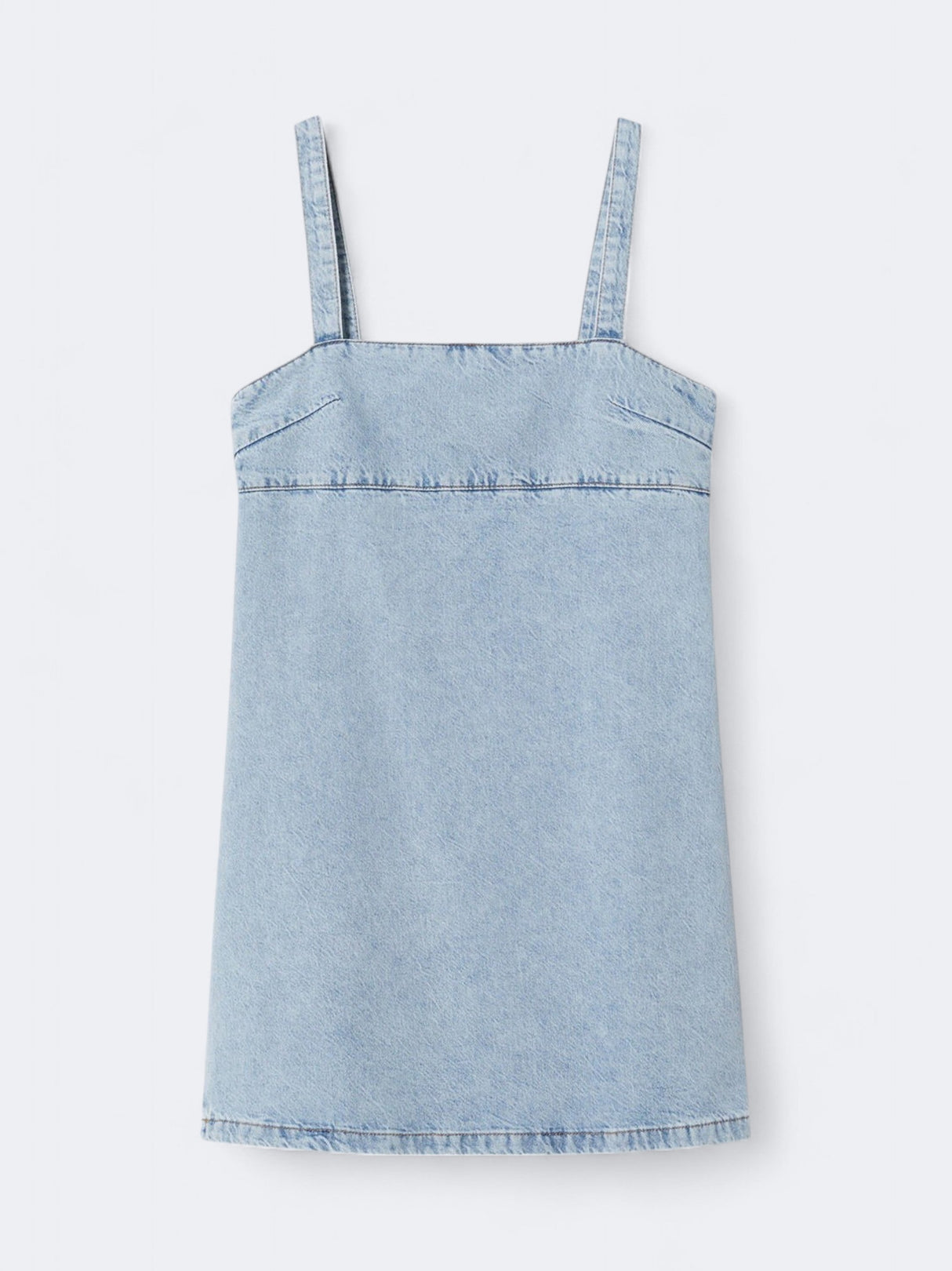 Image for Women's Textured Denim Mini Dress,Light Blue