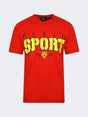 Image for Men's Graphic Printed T-Shirt,Red