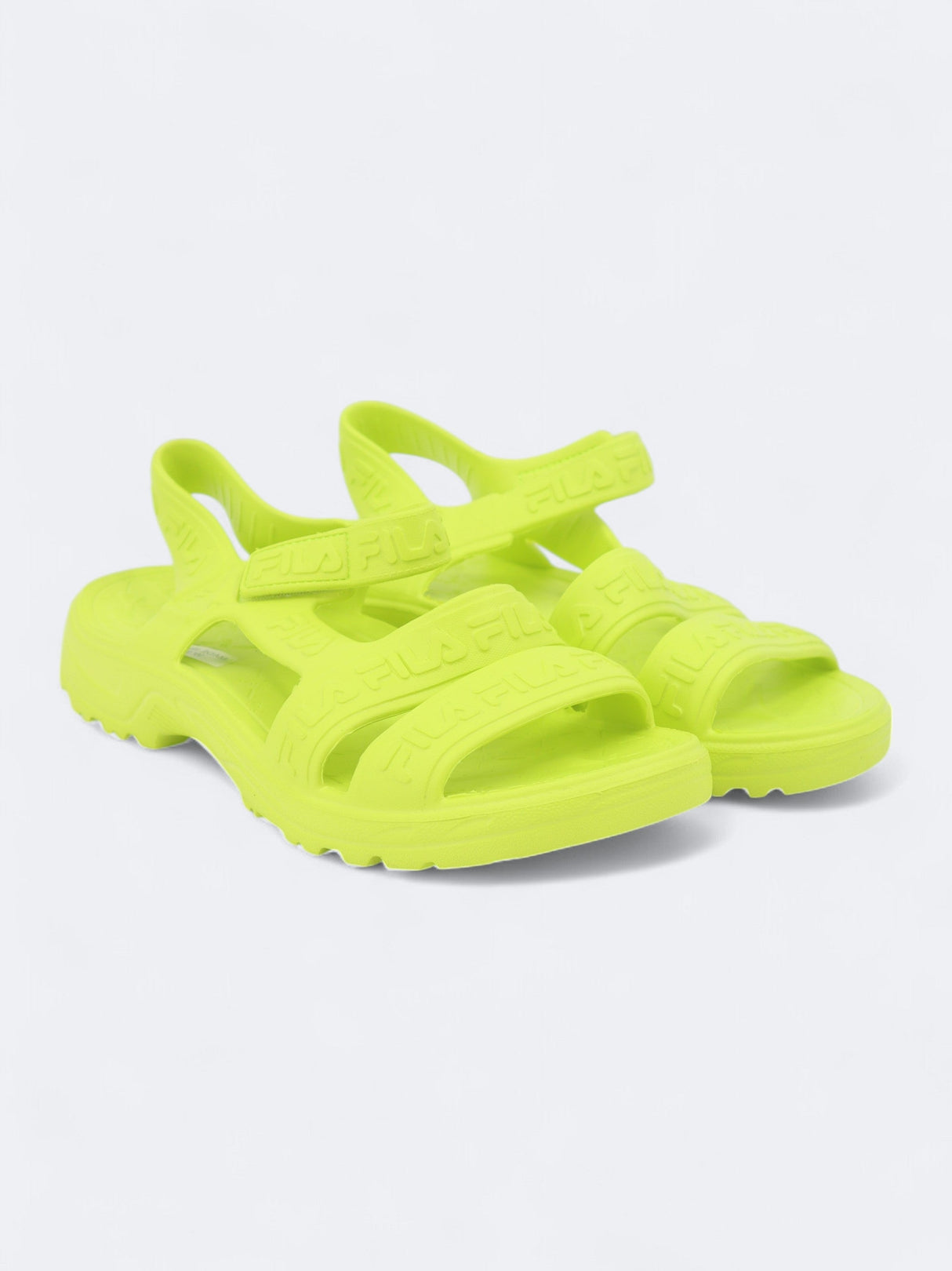 Image for Women's Brand Logo Printed Sandals,Neon Green