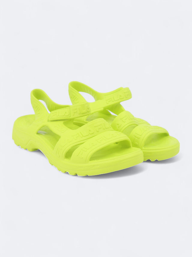 Image for Women's Brand Logo Printed Sandals,Neon Green