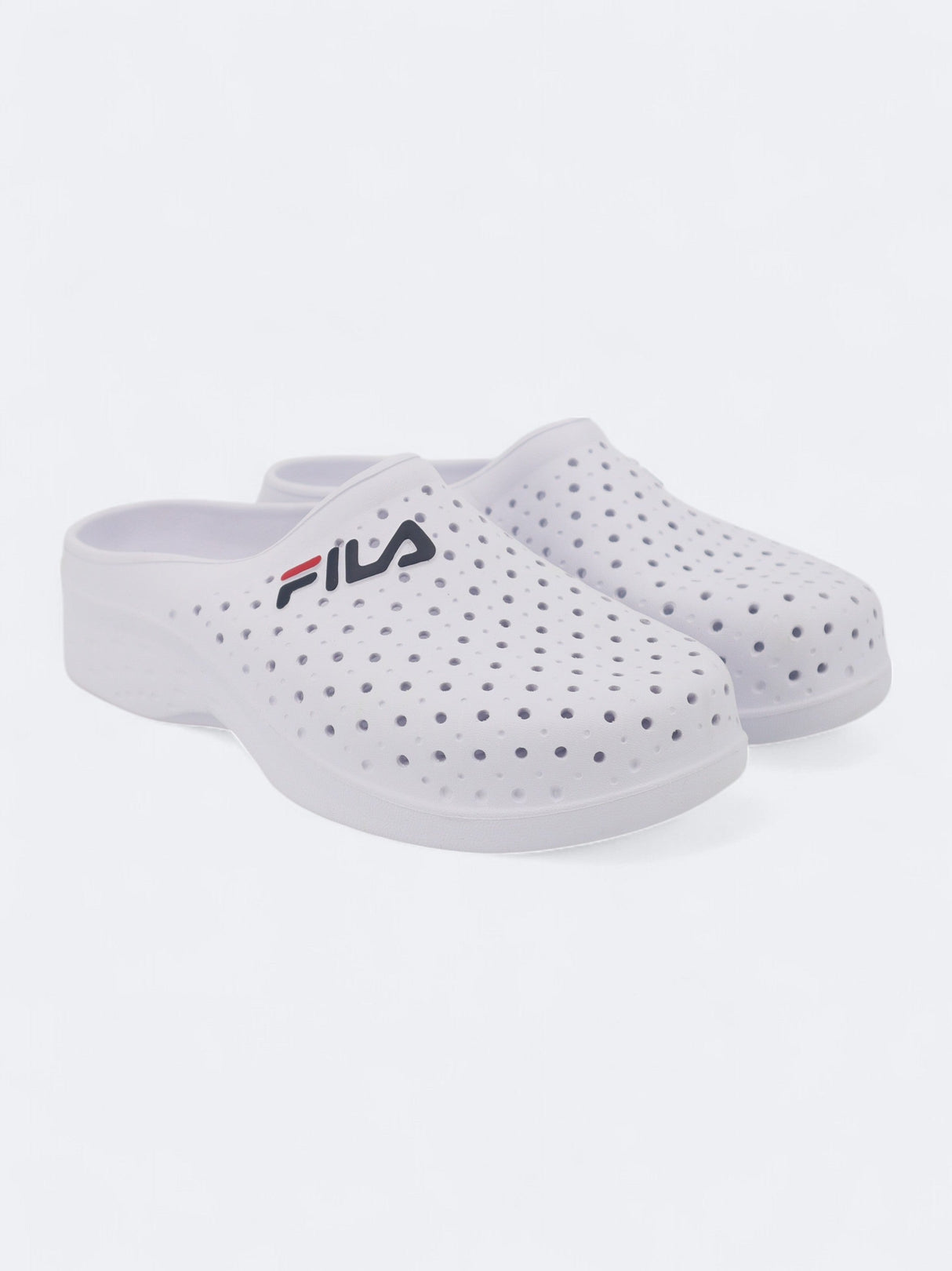 Image for Men's Brand Logo Printed Slippers,White
