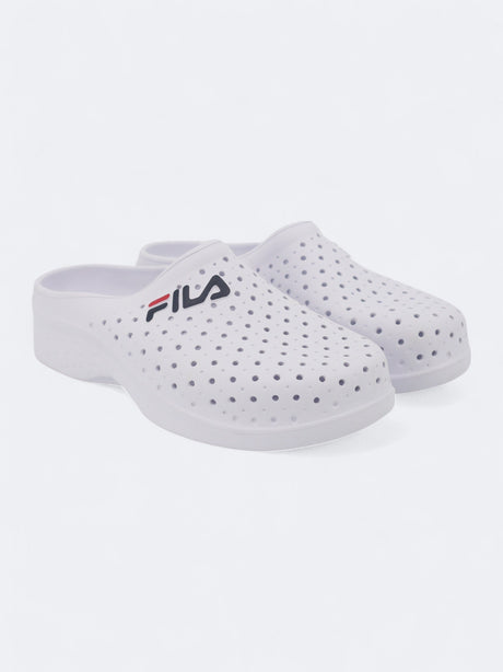 Image for Men's Brand Logo Printed Slippers,White
