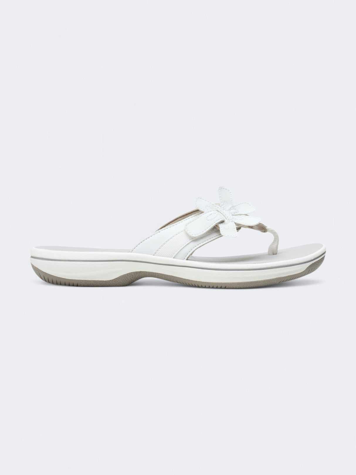 Image for Women's Textured Cloudsteppers Brinkley Flora Slippers,White