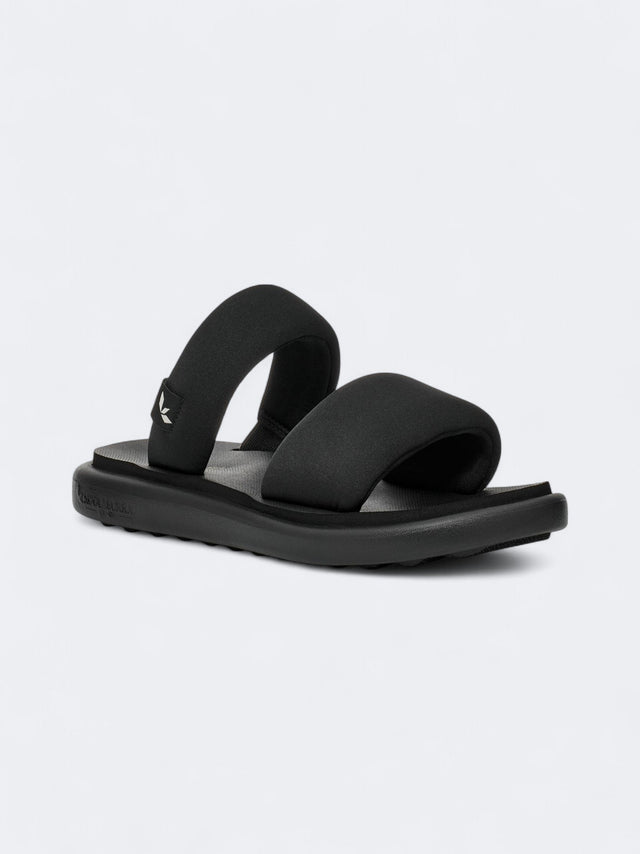 Image for Women's Textured Alane Slide Slippers,Black