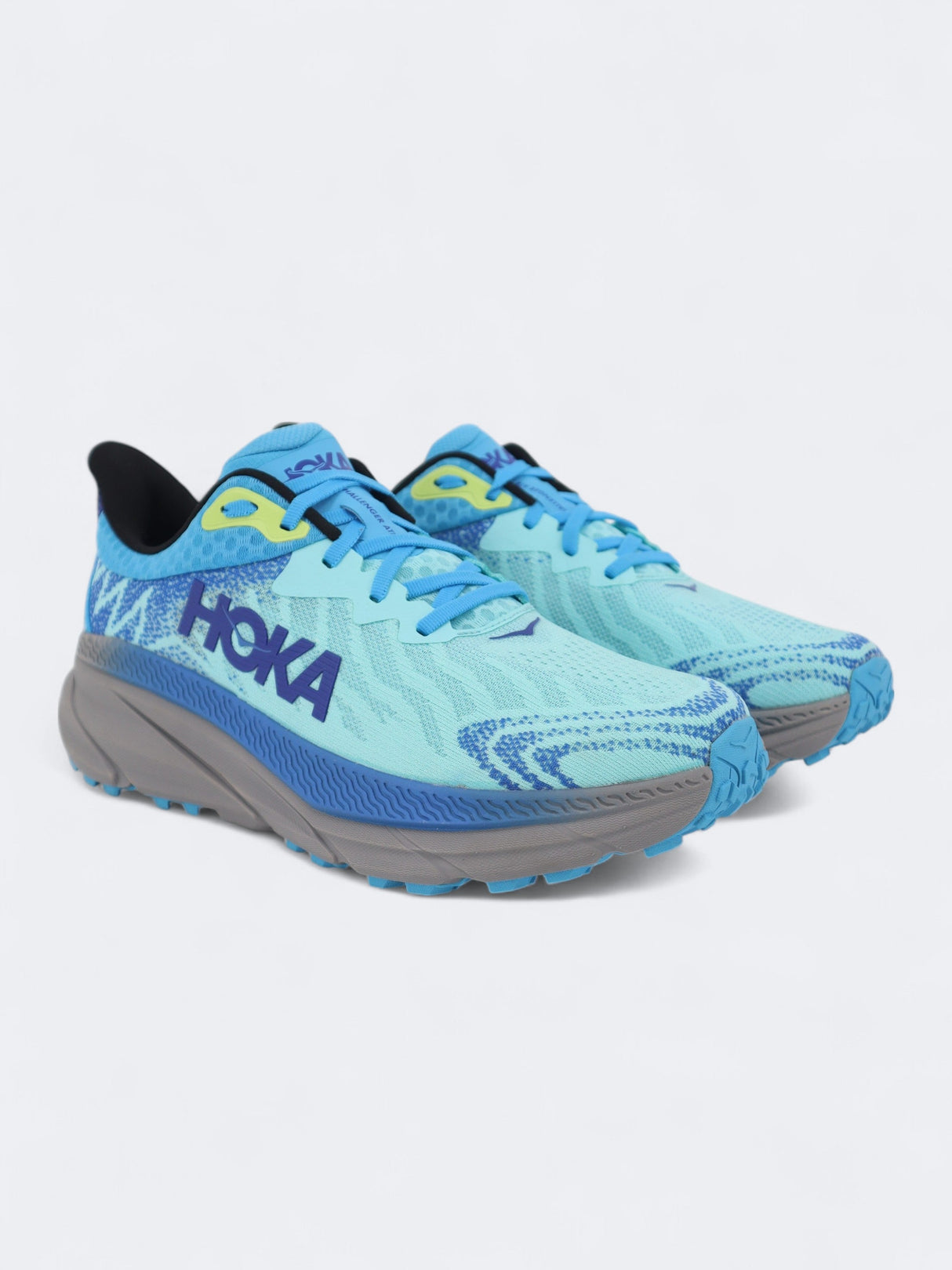 Image for Men's Textured Running Shoes,Blue/Aqua