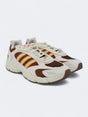 Image for Men's Textured Trainer Shoes,Off White/Orange