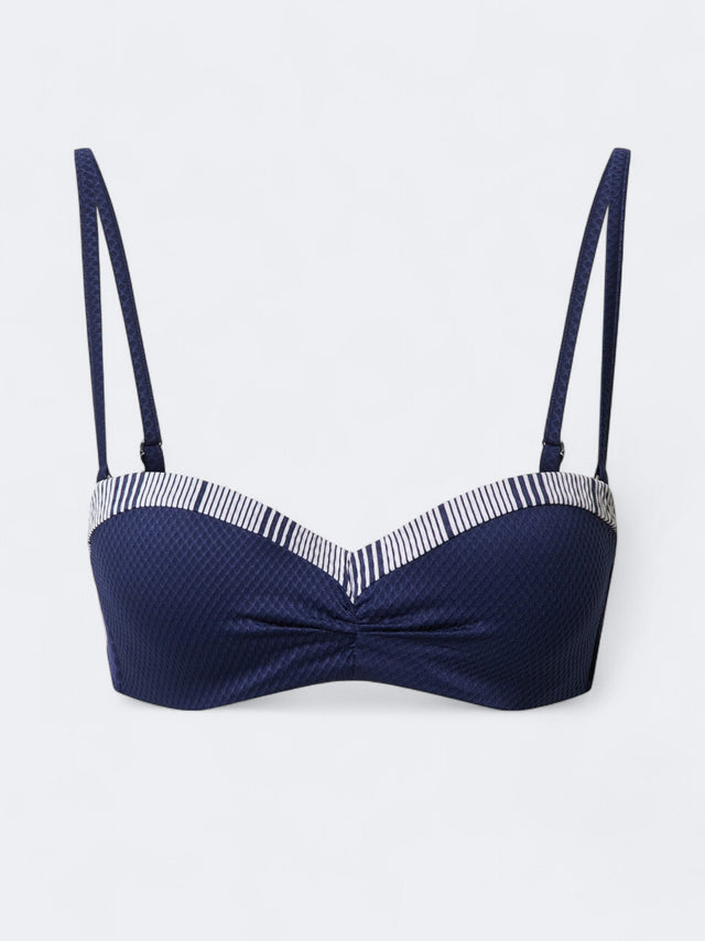 Image for Women's Textured Bikini Top,Navy