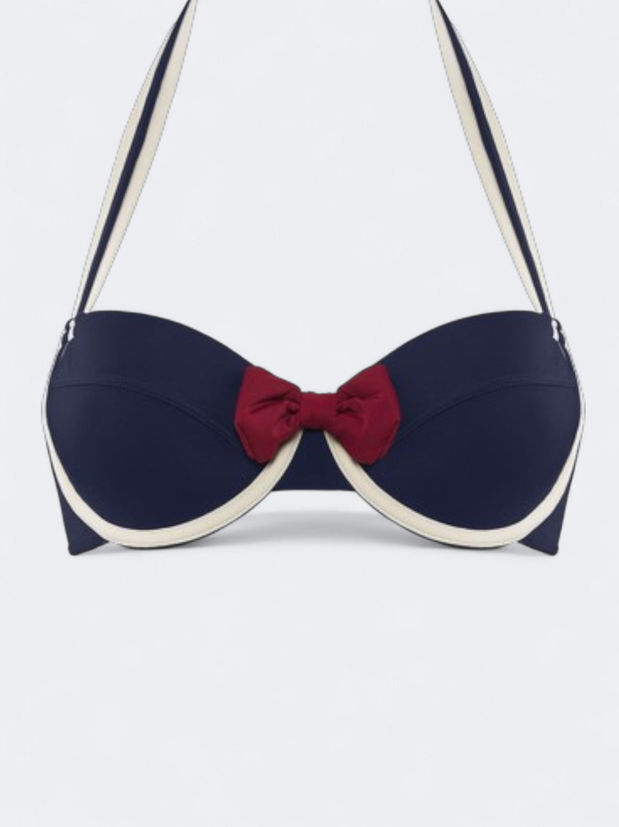 Image for Women's  Front Bow Bikini,Ring Front,Navy