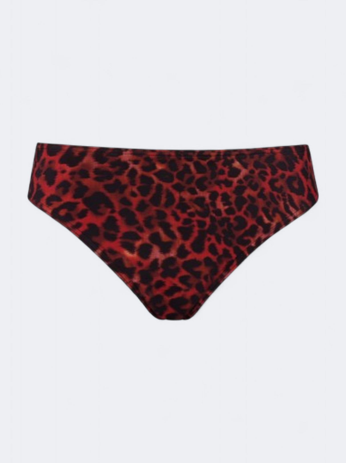 Image for Women's Printed Bikini Briefs Bottoms,Black/Red