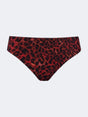 Image for Women's Printed Bikini Briefs Bottoms,Black/Red