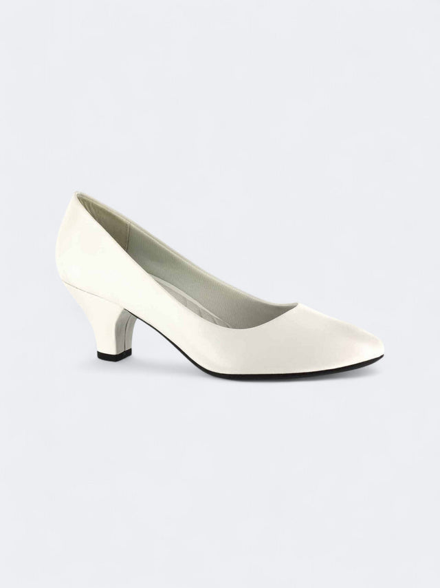 Image for Women's Textured High Heeled Shoes,Off White