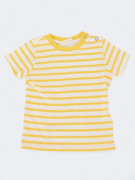 Image for Kids Boy's Cotton Striped T-Shirt ,Yellow/White