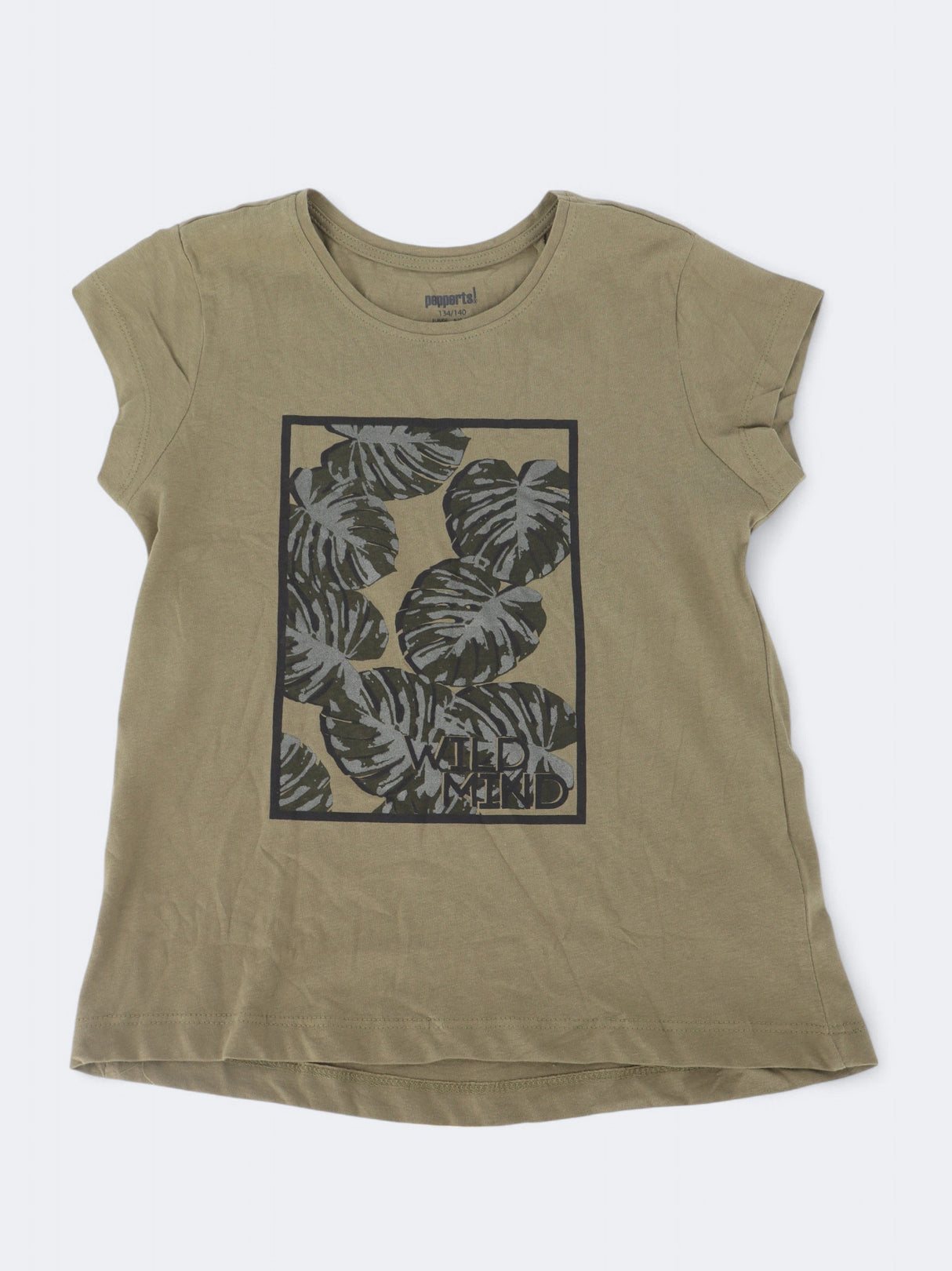 Image for Kids Girl's Graphic Printed T-Shirt,Olive Green 