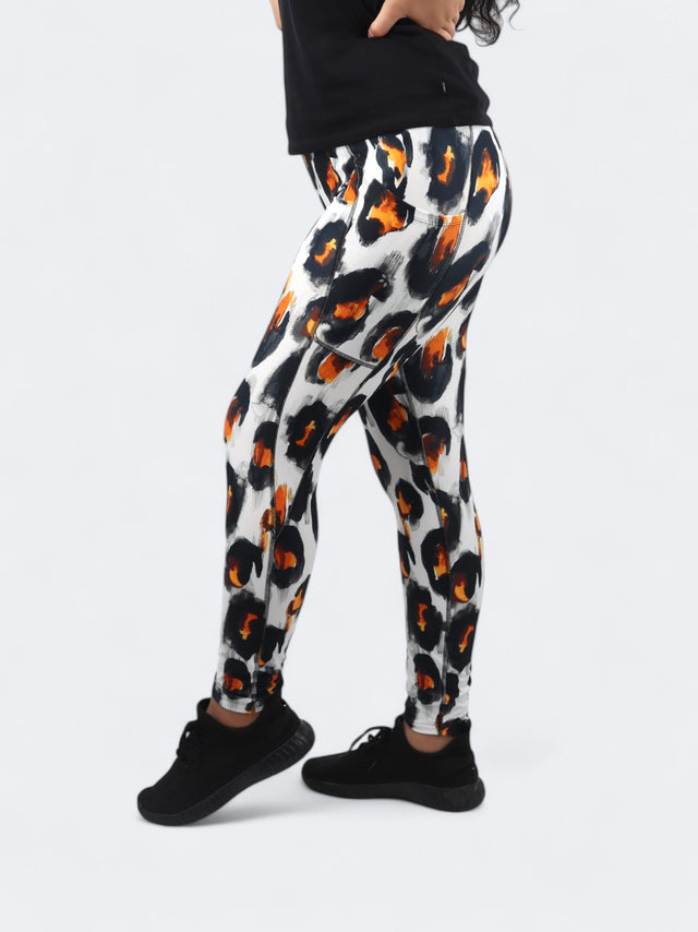 Image for Women's Graphic Printed Leggings,Multi