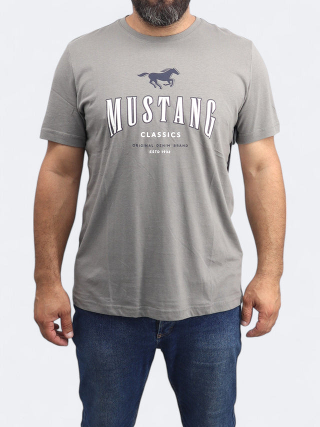 Image for Men's Printed T-Shirt,Grey