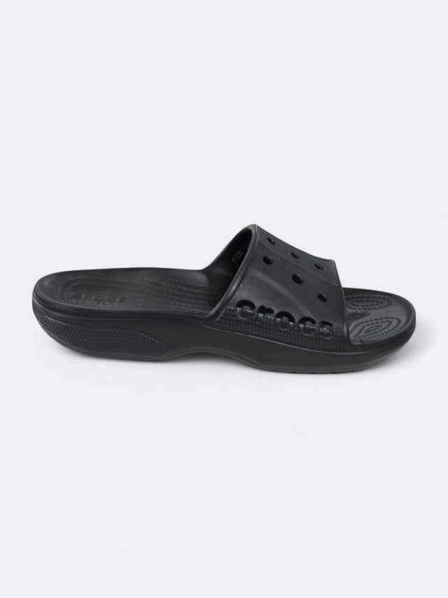 Image for Men's Plain Slide Slippers, Black