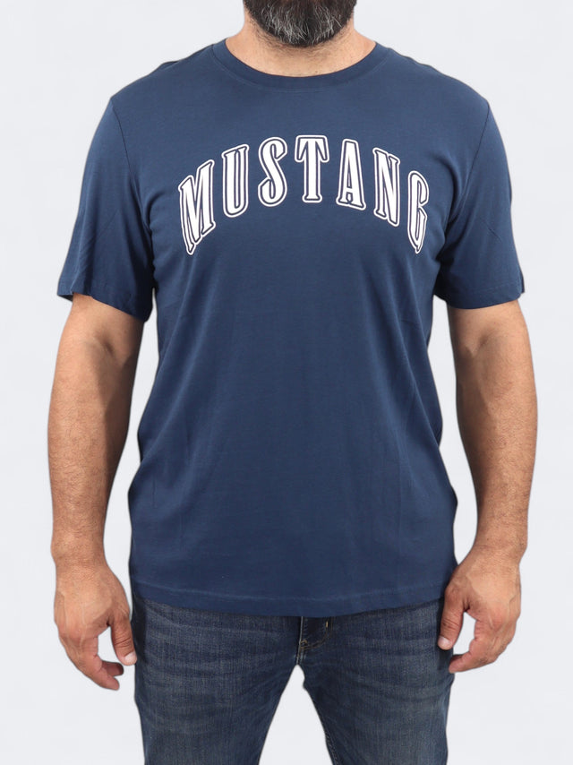 Image for Men's Printed T-Shirt,Navy
