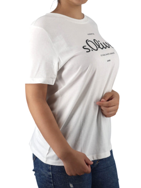 Image for Women's  Printed T-Shirt,White