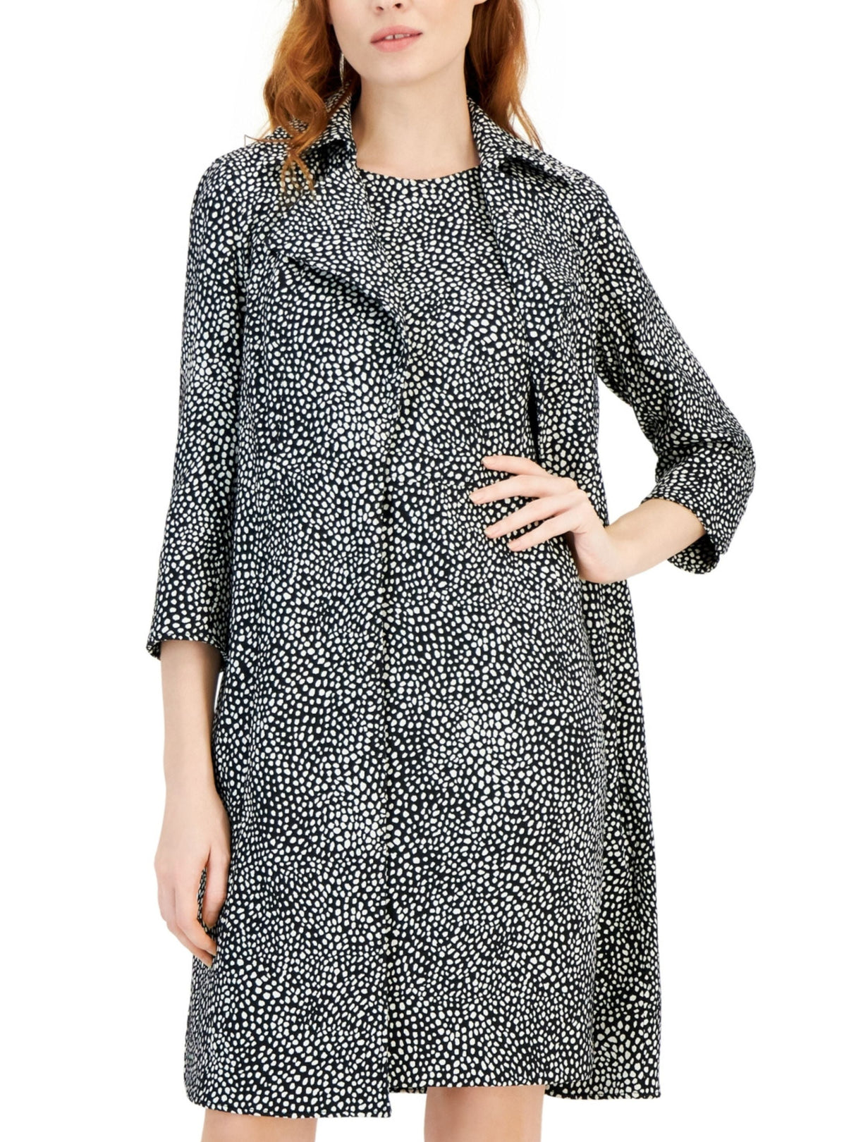 Image for Women's Polka Dots Blazer,Black/White