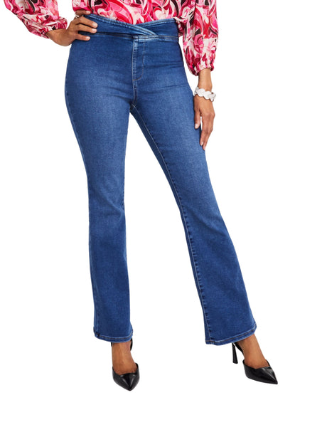 Image for Women's Washed  Pull On Jeans,Blue