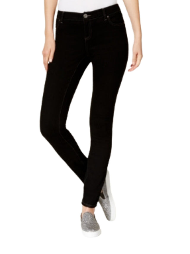 Image for Women's Plain Skinny Jeans,Black