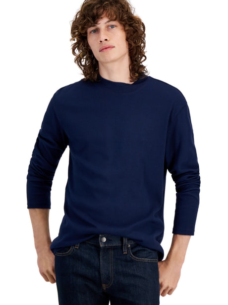Image for Men's Textured Sweaters,Navy