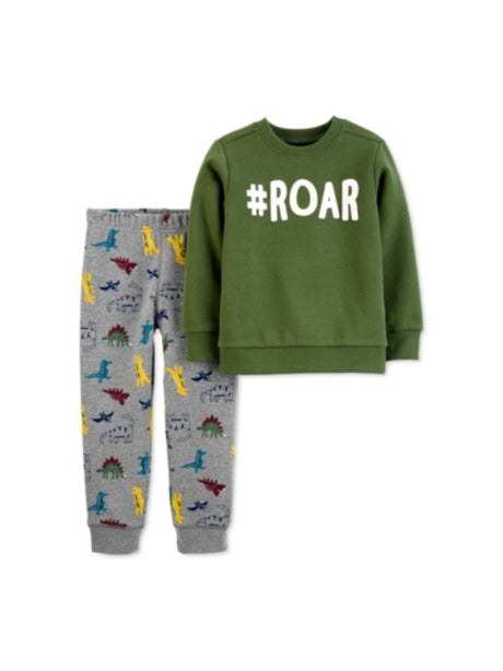 Image for Kids Boy's Printed Sleepwear Set,Olive Green